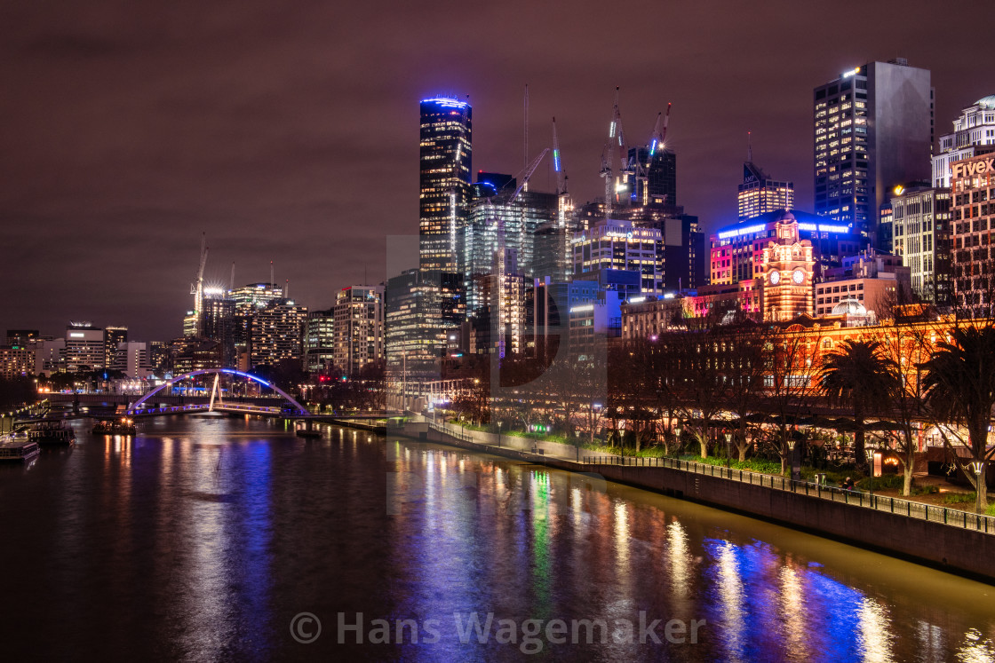 Melbourne At Night License Download Or Print For 12 40