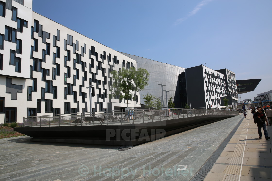 Tetris Building WU Campus Vienna - License, download or print for £ |  Photos | Picfair