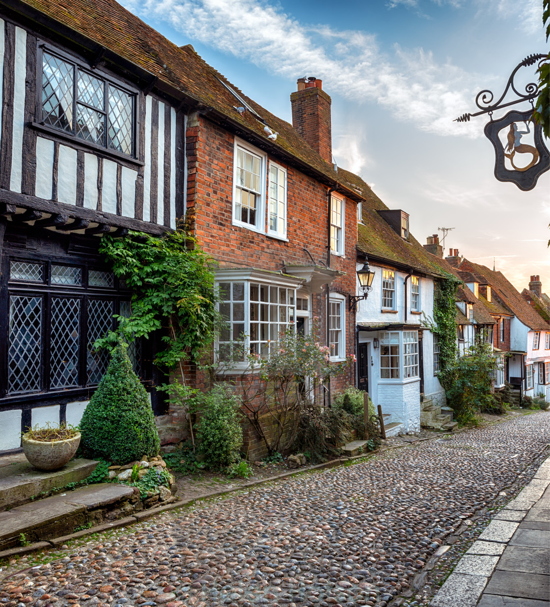 "Cobblestone Street" stock image