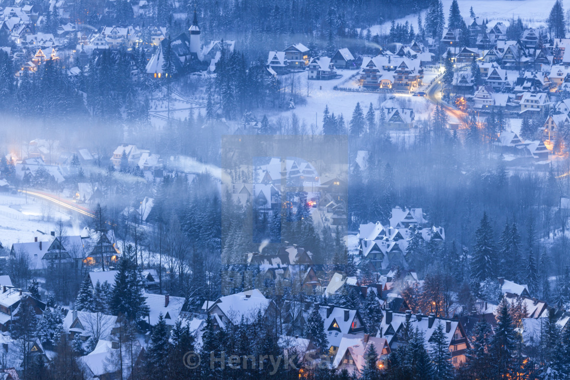 Winter Panorama Of Zakopane License Download Or Print For