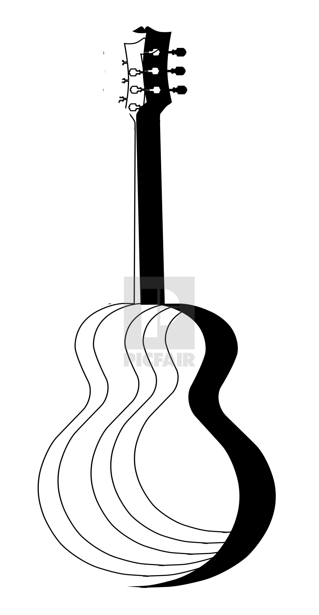 Acoustic Abstract Guitar License Download Or Print For 1 24