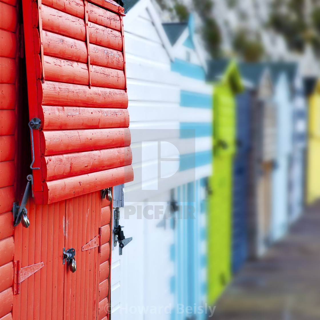 "Broardstairs beach huts" stock image