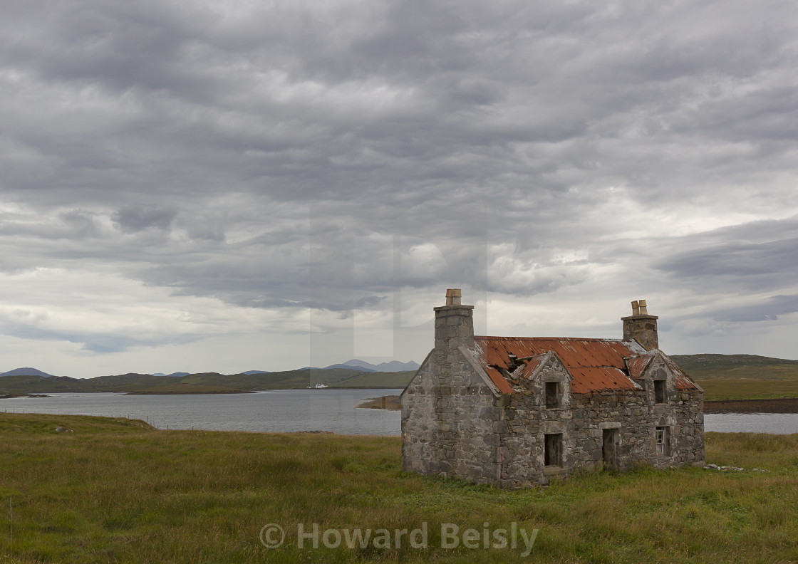 "The deserted house, Isle of Lewis" stock image