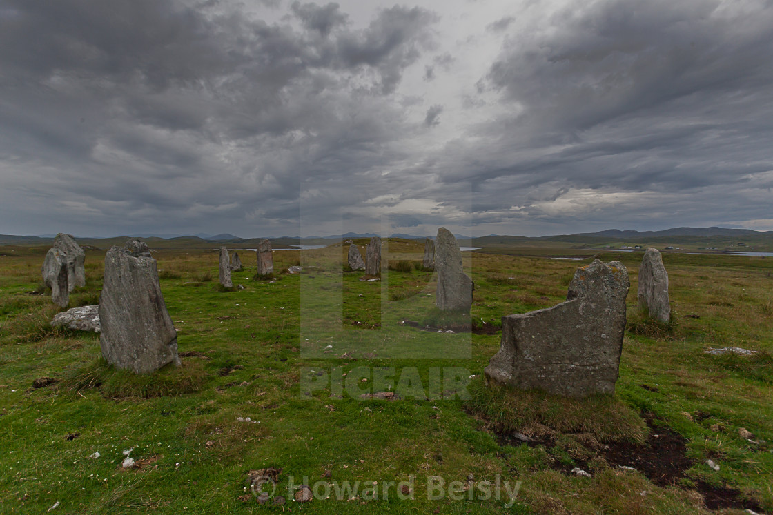 "Calanais III stone circle, Isle of Lewis" stock image