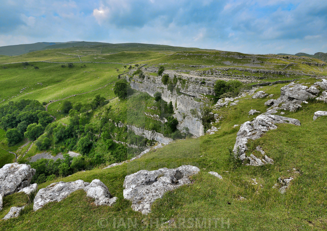 "Malham Cove" by IAN SHEARSMITH - $6.13 "Malham Cove" stock image