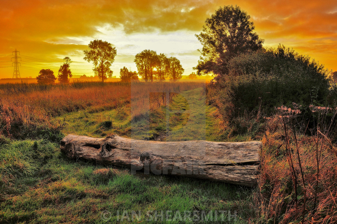 "Lincolnshire Sunrise" by IAN SHEARSMITH - $9.19 "Lincolnshire Sunrise" stock image
