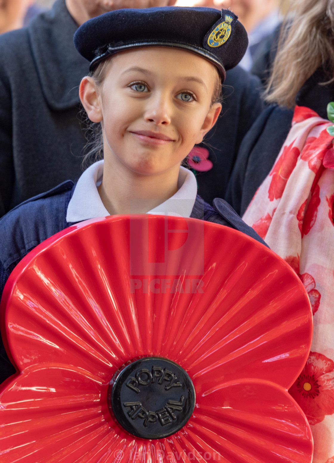 "Royal British Legion poppy appeal launch Brentwood Essex" stock image