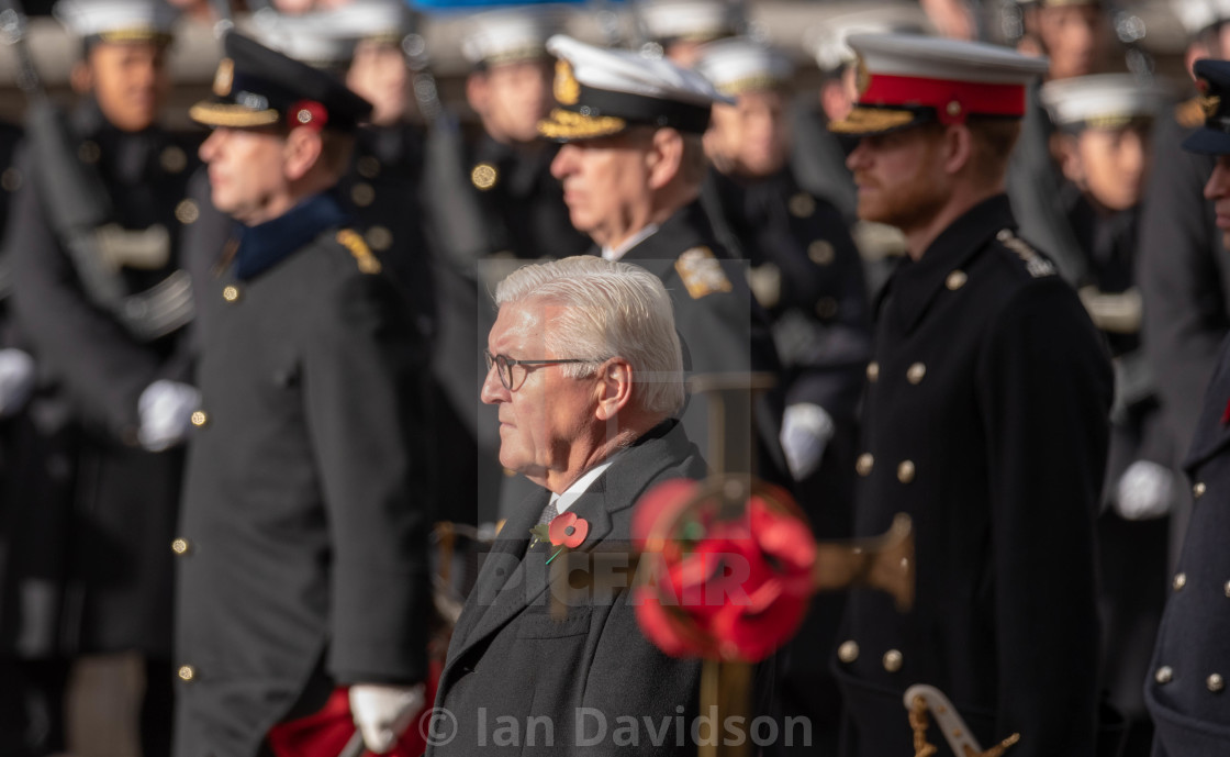 "The National Service of Remembrance at the Cenotaph London" stock image