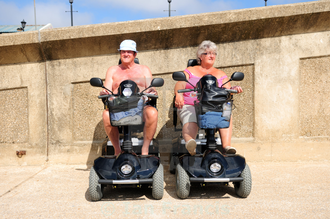 "Couple At Seaside." stock image