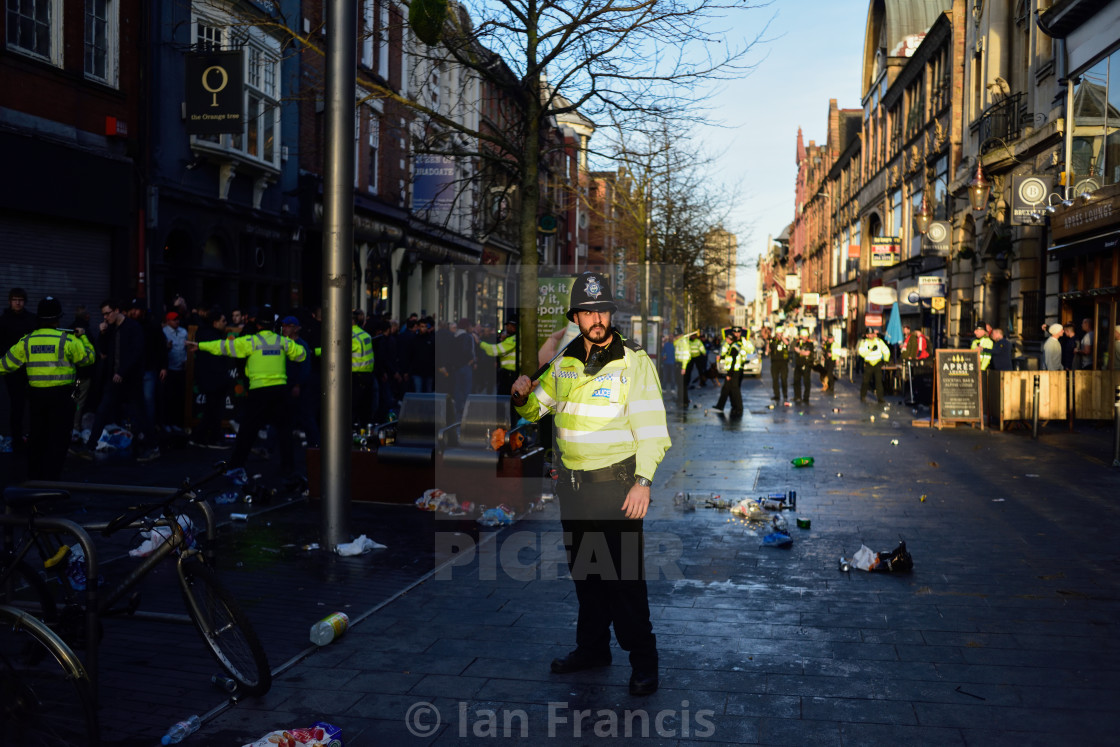 Sevilla Fc In Leicester City Centre Uk License Download Or Print For 12 39 Photos Picfair