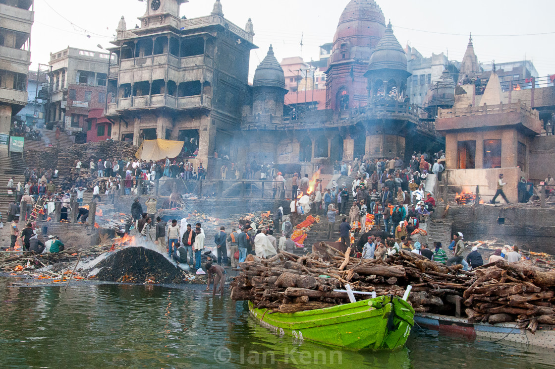 Funeral Pyres On The Ganges License Download Or Print For