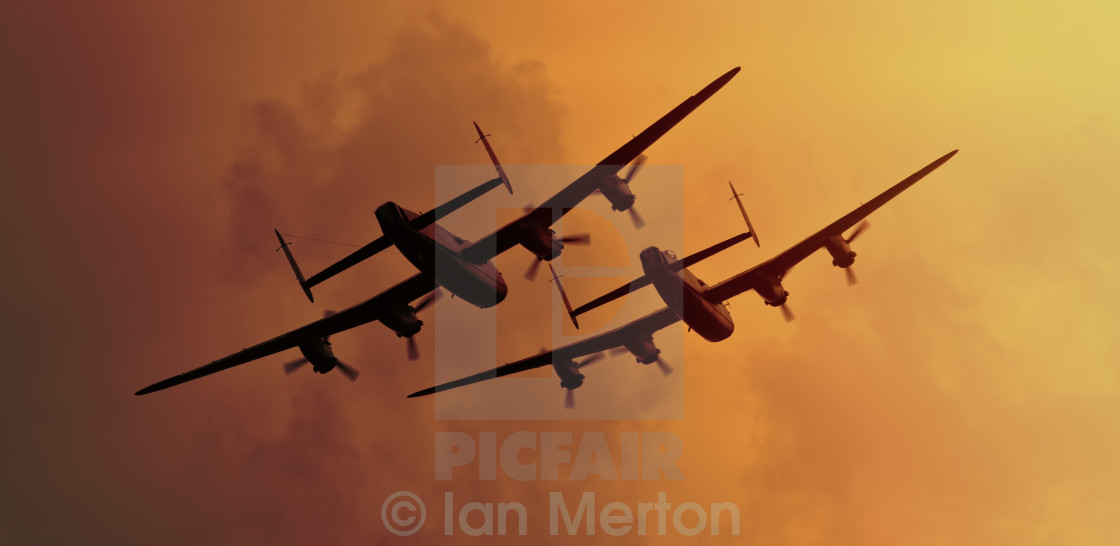 "Avro Lancasters" stock image