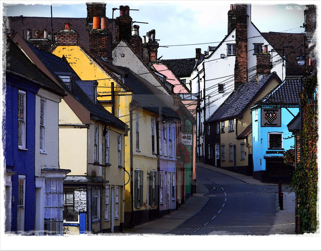 Cottages Bridge Street Bungay Suffolk License Download Or Print