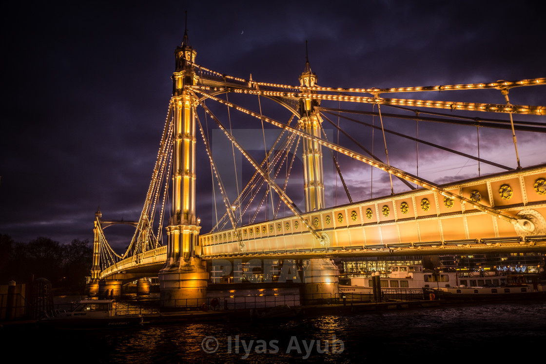 "Albert Bridge" stock image