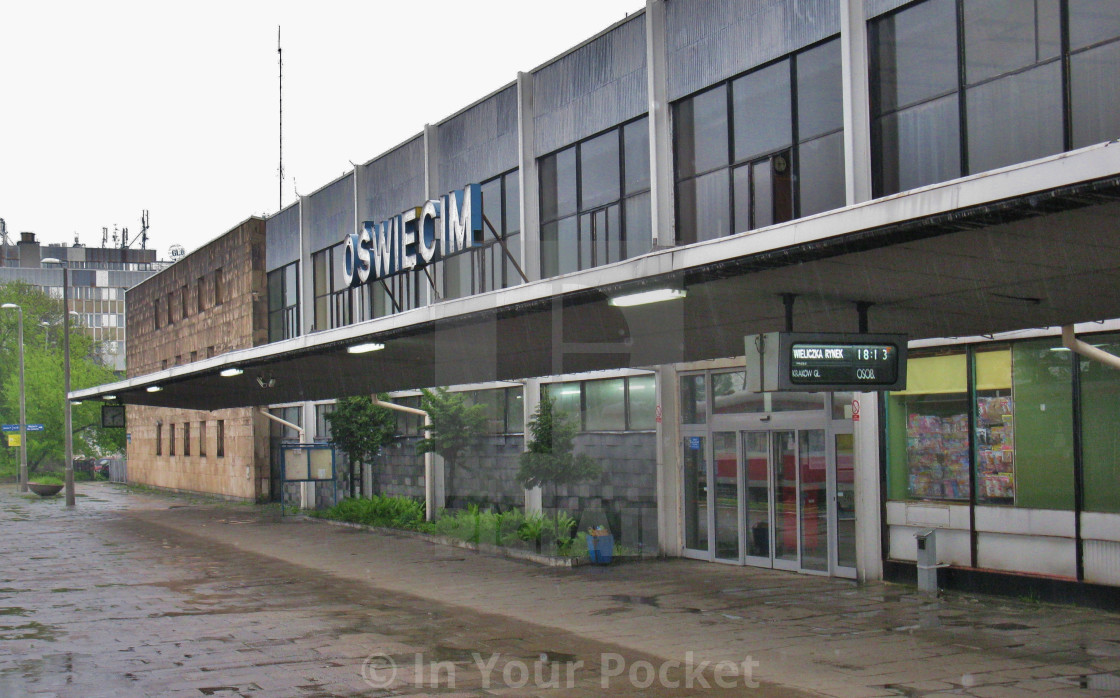 "Oświęcim (Auschwitz) train station, Poland" by In Your Pocket - $3.06 "Oświęcim (Auschwitz) train station, Poland" stock image