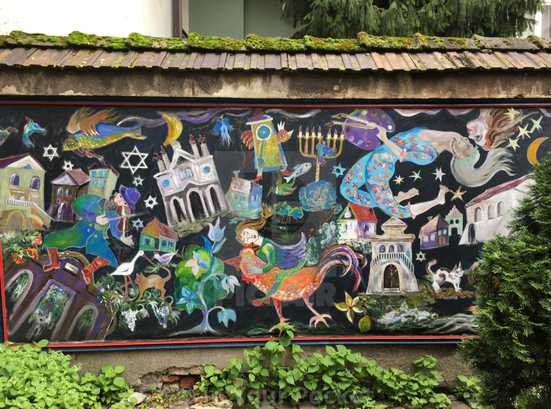 "Kazimierz mural, Krakow Poland" by In Your Pocket - $3.06 "Kazimierz mural, Krakow Poland" stock image