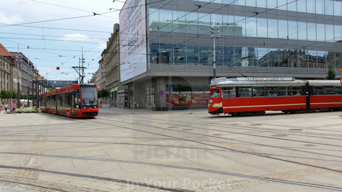 "Katowice tram crossing" by In Your Pocket - $3.06 "Katowice tram crossing" stock image