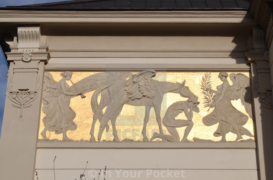 "Detail from the Palace of the Arts, Krakow" by In Your Pocket - $3.06 "Detail from the Palace of the Arts, Krakow" stock image