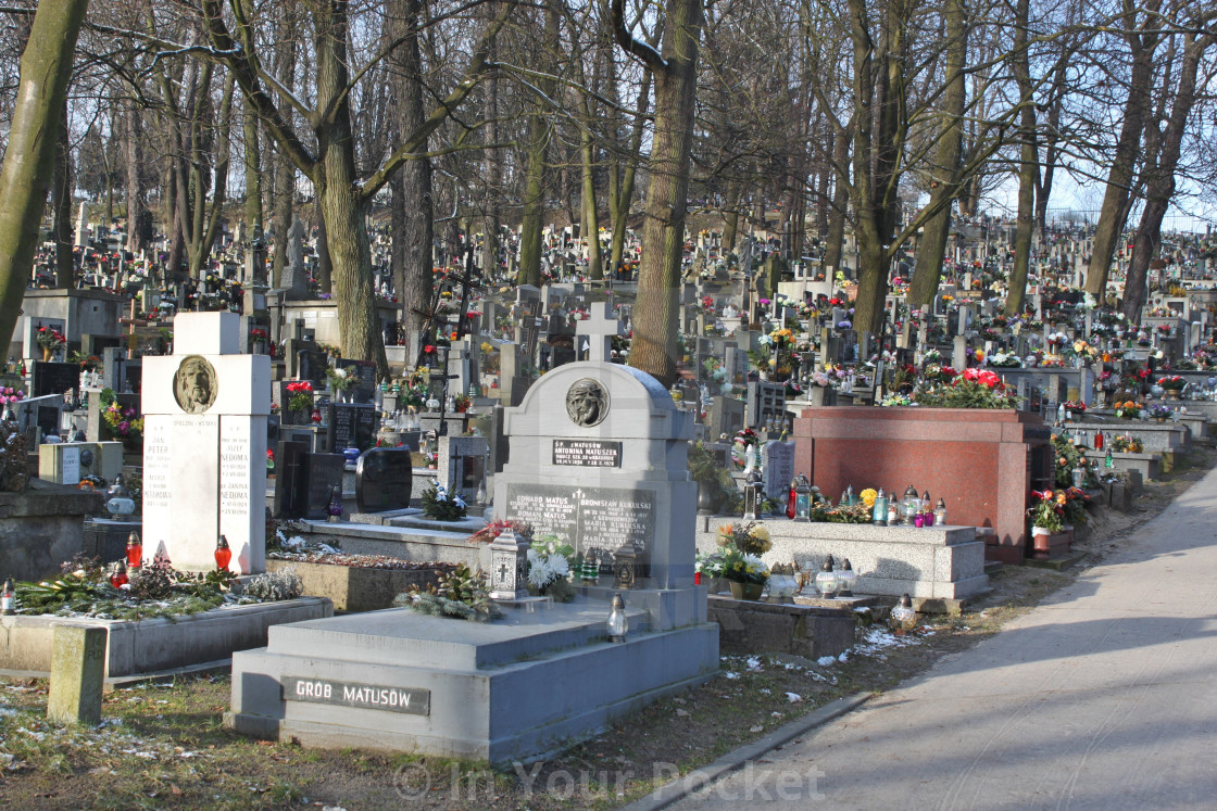 "New Podgórze Cemetery, Kraków" by In Your Pocket - $3.06 "New Podgórze Cemetery, Kraków" stock image