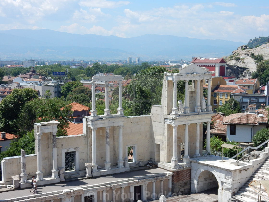 "Plovdiv: View from the Ancient Theatre" by In Your Pocket - $3.06 "Plovdiv: View from the Ancient Theatre" stock image
