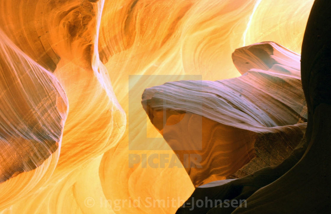 "Antelope Canyon 27" by Ingrid Smith-Johnsen - £10.00 "Antelope Canyon 27" stock image