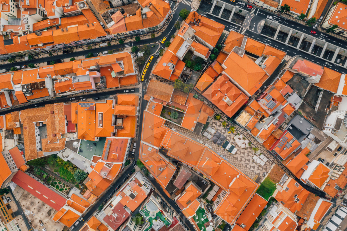 "the capital of Madeira island during cloudy weather." stock image