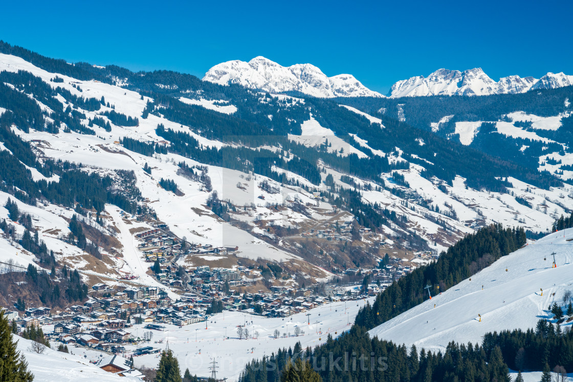 Austrian Alps Village During Sunny Winter Day License Download Or Print For 1 24 Photos Picfair
