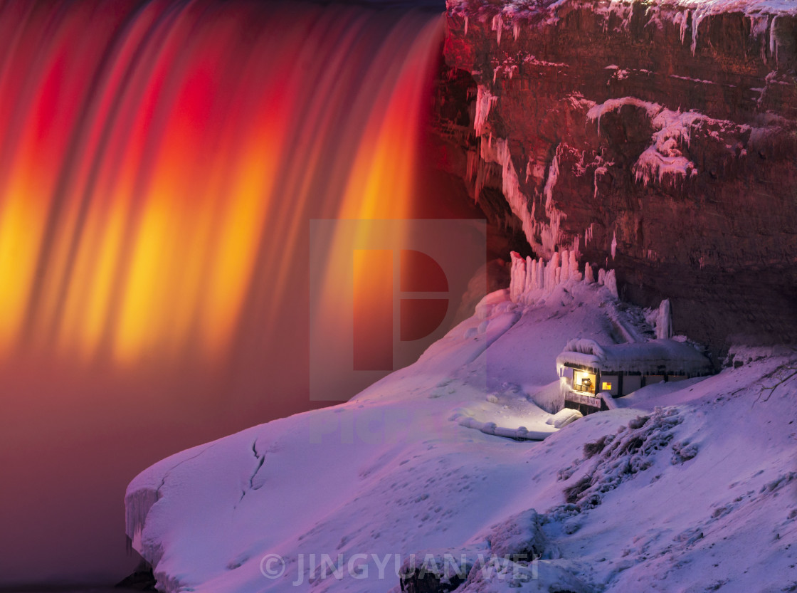 Niagara Falls At Winter Season License Download Or Print For