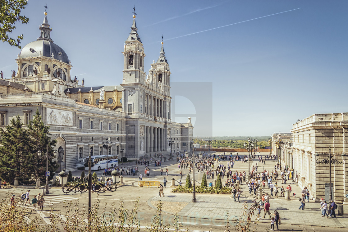 "Cathedral of Madrid" stock image