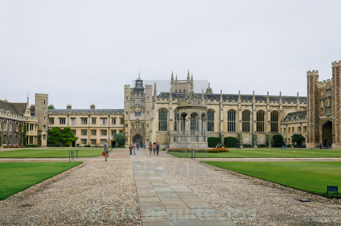 "Trinity College in Cambridge" stock image