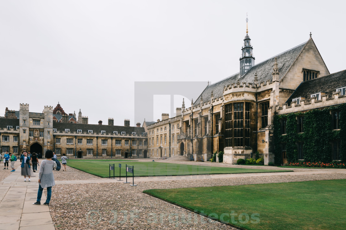 "Trinity College in Cambridge" stock image