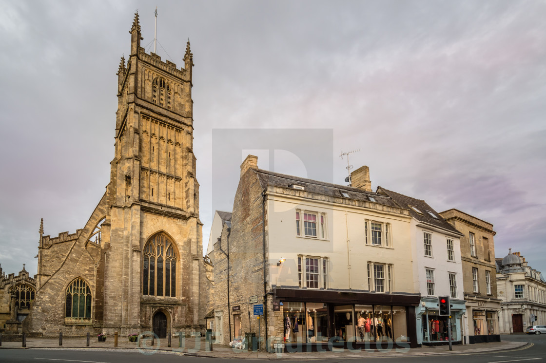 "Church in Cirencester" stock image