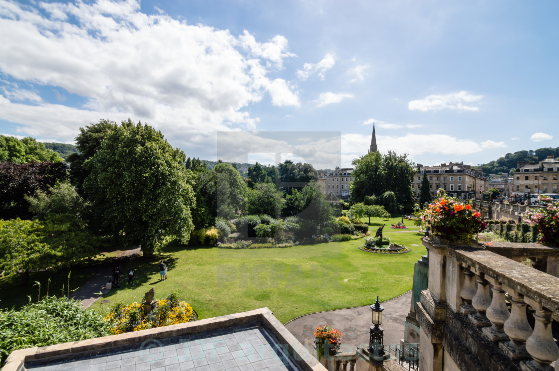 "Urban park in Bath" stock image