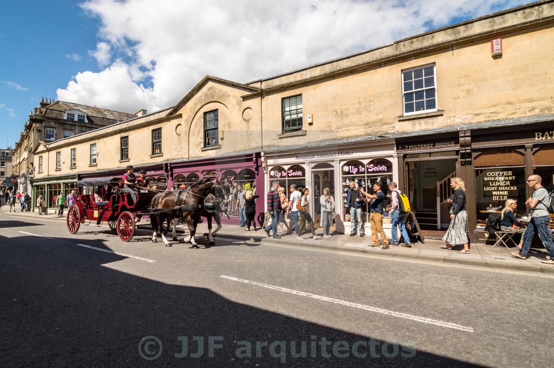 "Commercial street in Bath" stock image