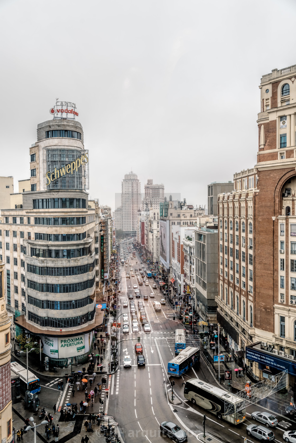 "Gran Via Madrid" stock image