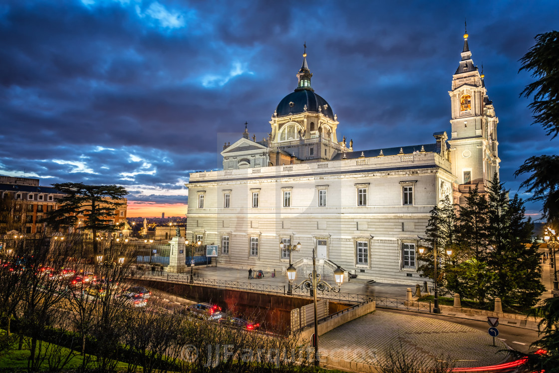 "Almudena Cathedral in Madrid" stock image