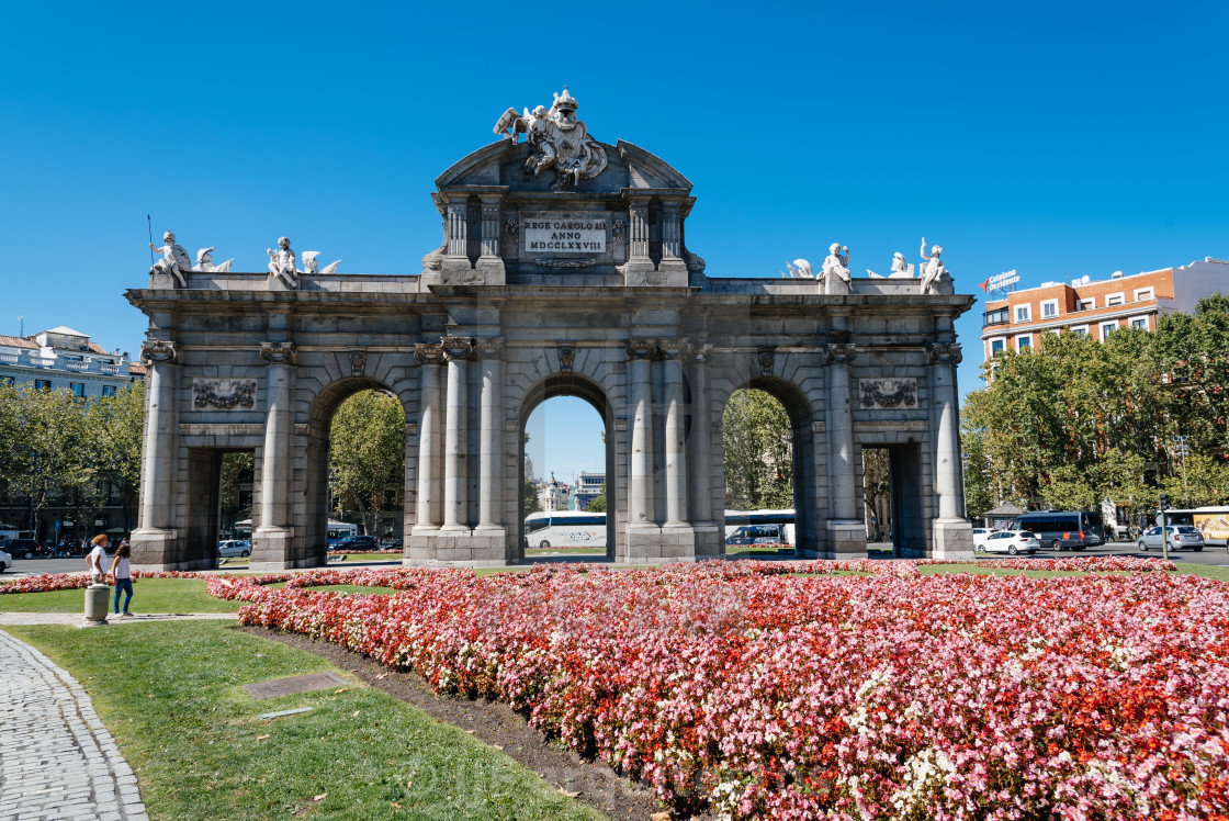 "Alcala Gate in Madrid" stock image