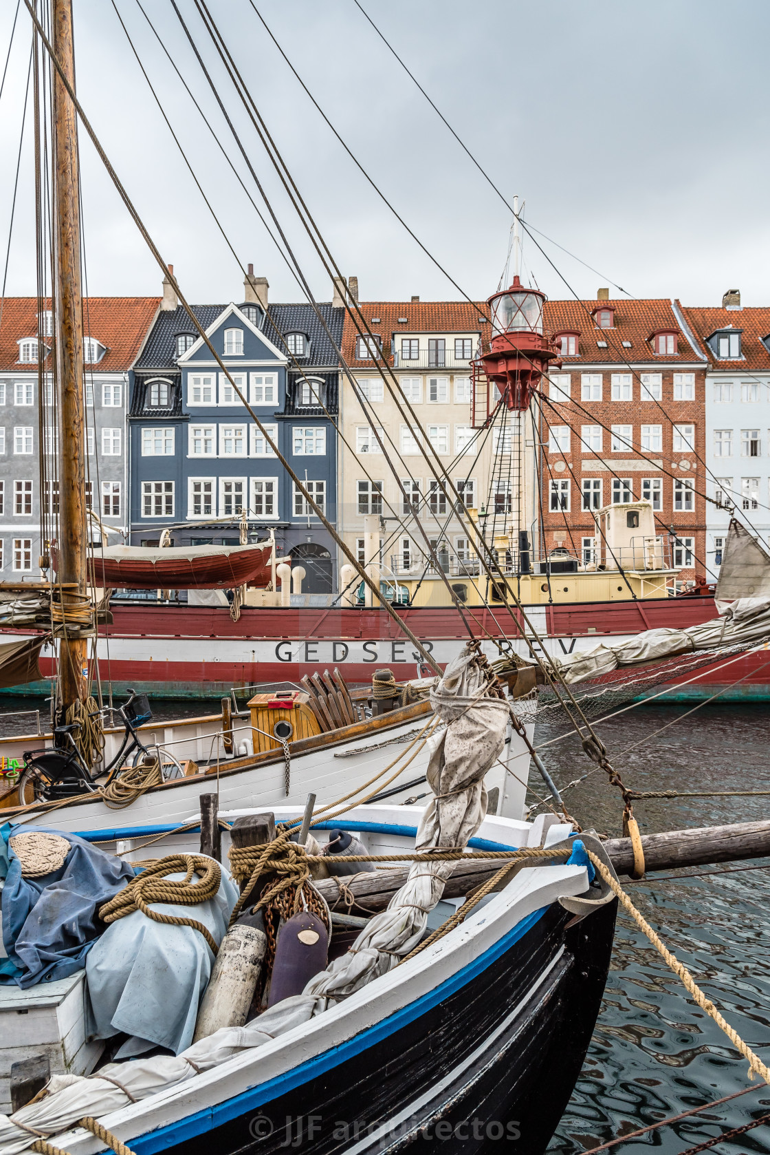 "Nyhavn harbour in Copenhagen" stock image