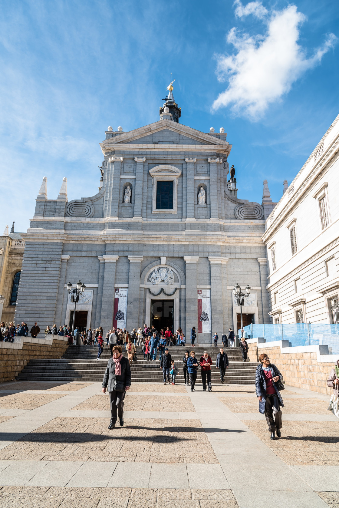 "Cathedral of Madrid" stock image