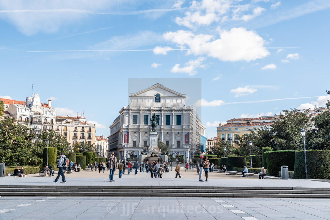 "Royal Theater in Madrid" stock image