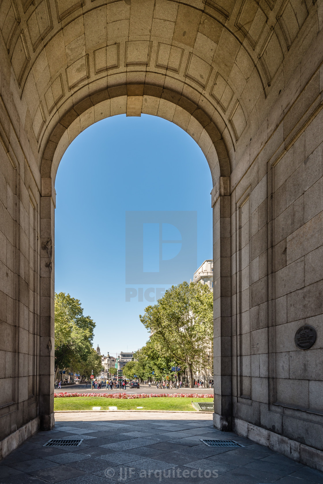 "Alcala Gate in Madrid" stock image