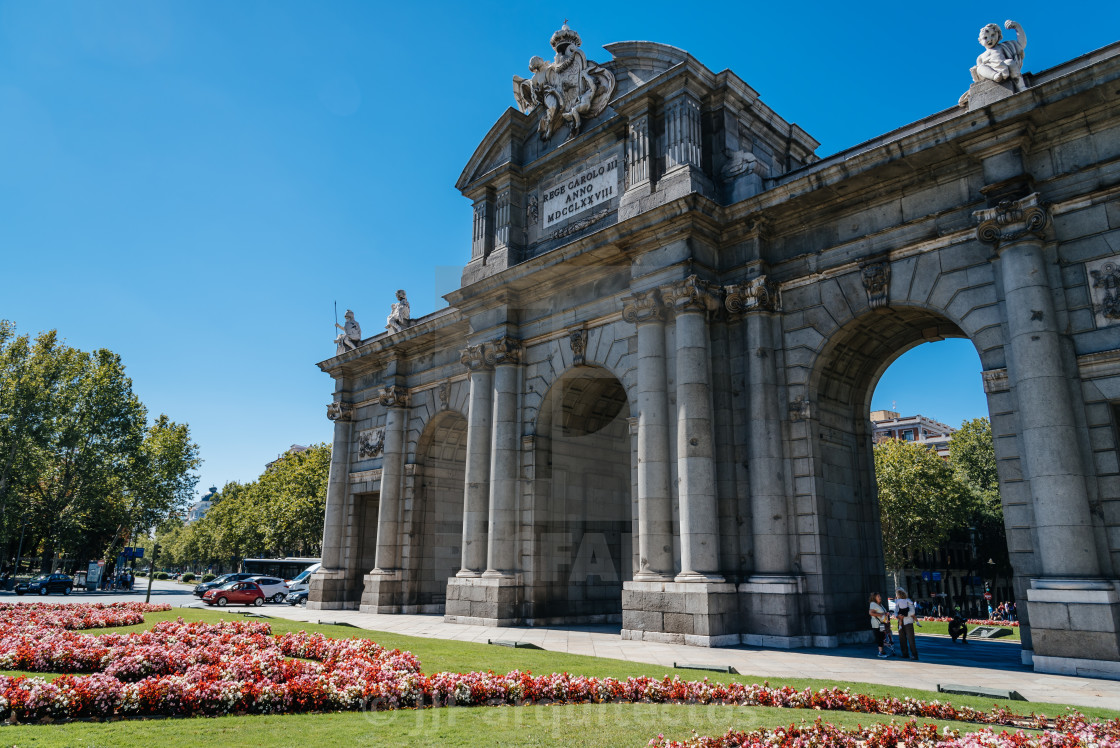 "Alcala Gate in Madrid" stock image