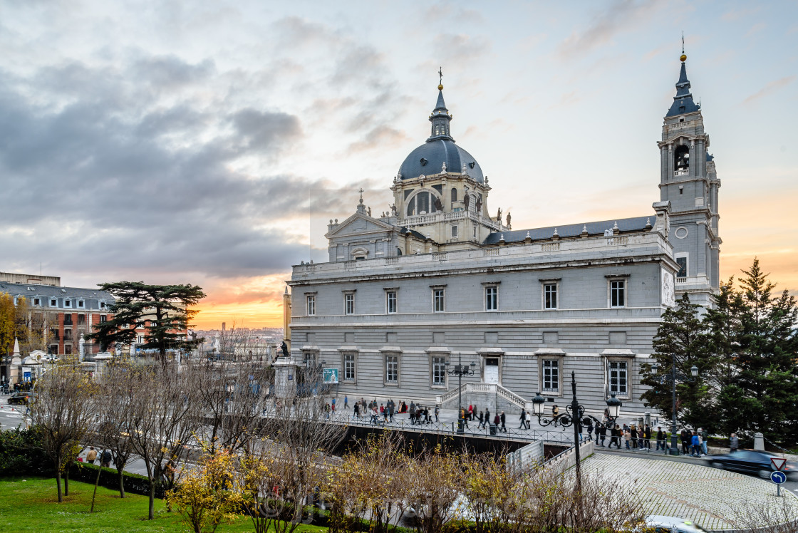 "Cathedral of Madrid" stock image