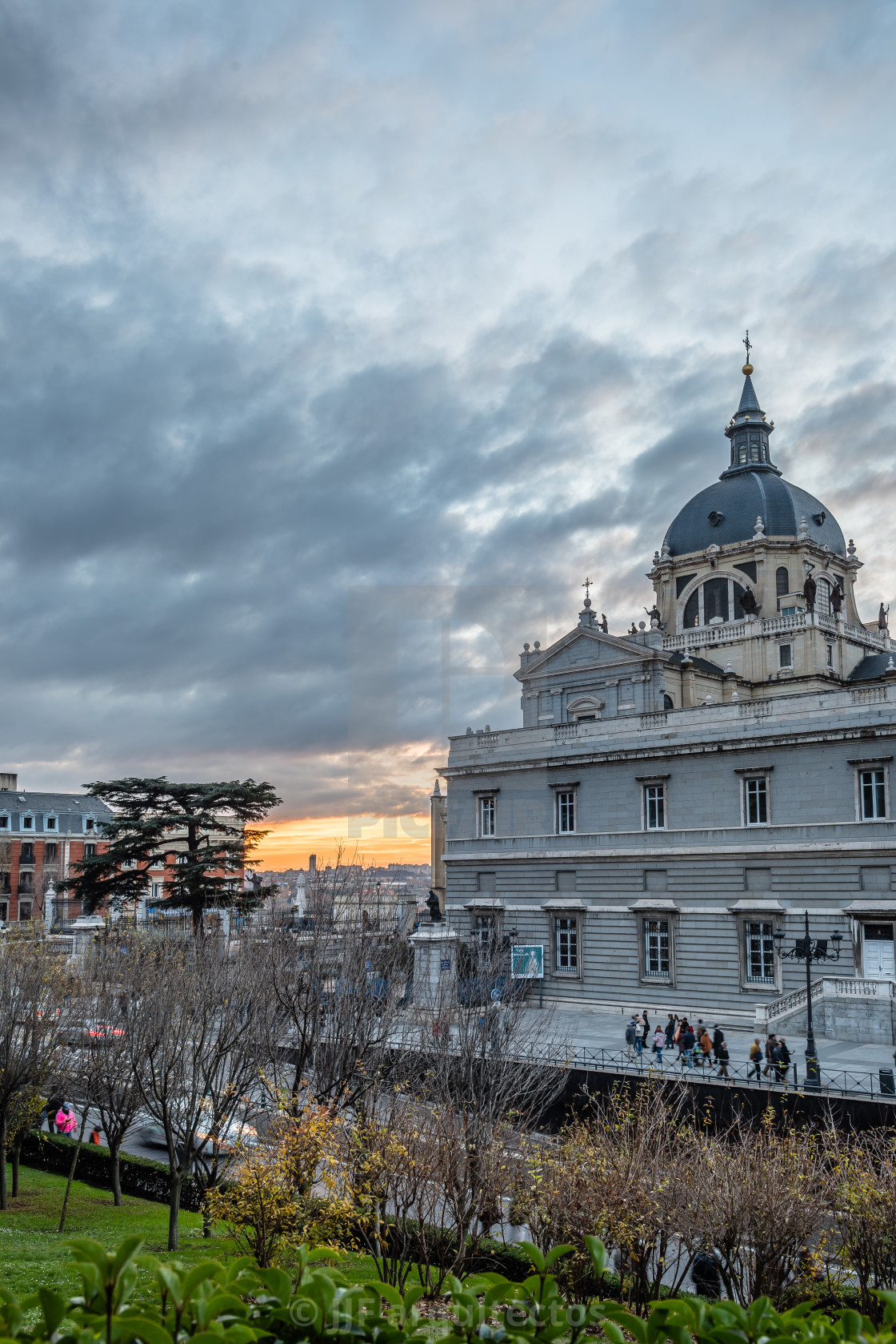 "Cathedral of Madrid" stock image