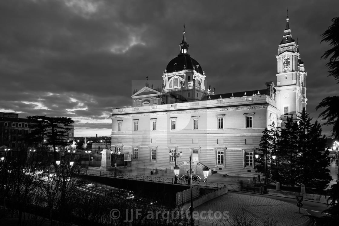 "Cathedral of Madrid" stock image