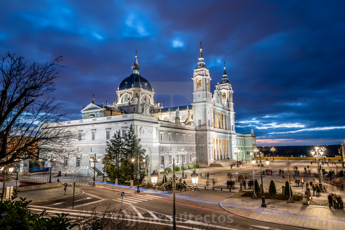 "Cathedral of Madrid" stock image