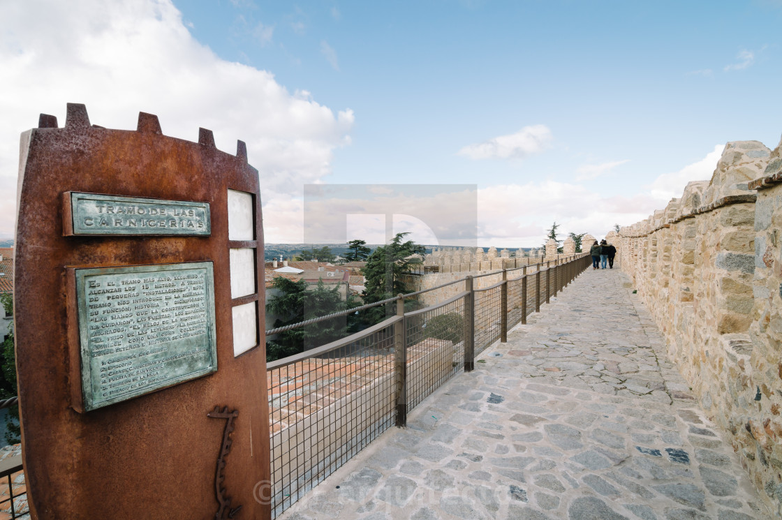 "Walls of Avila" stock image