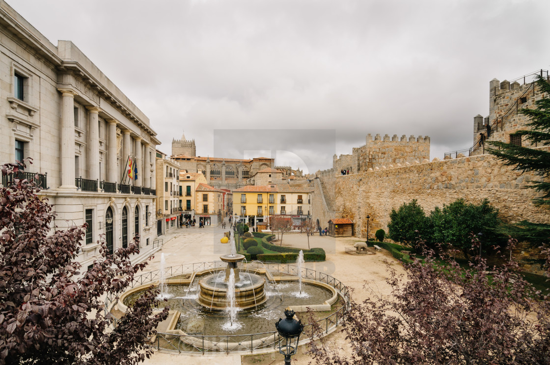 "Cityscape of Avila" stock image