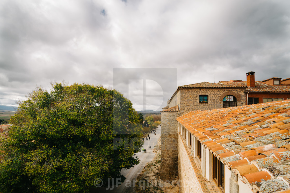 "Walls of Avila" stock image