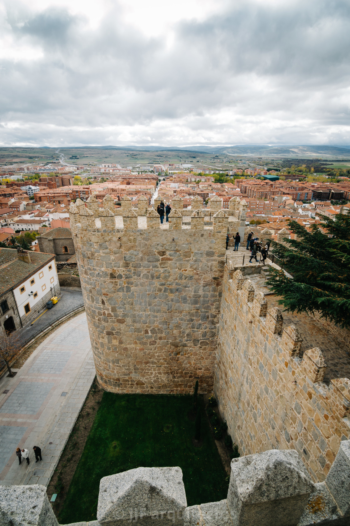 "Walls of Avila" stock image